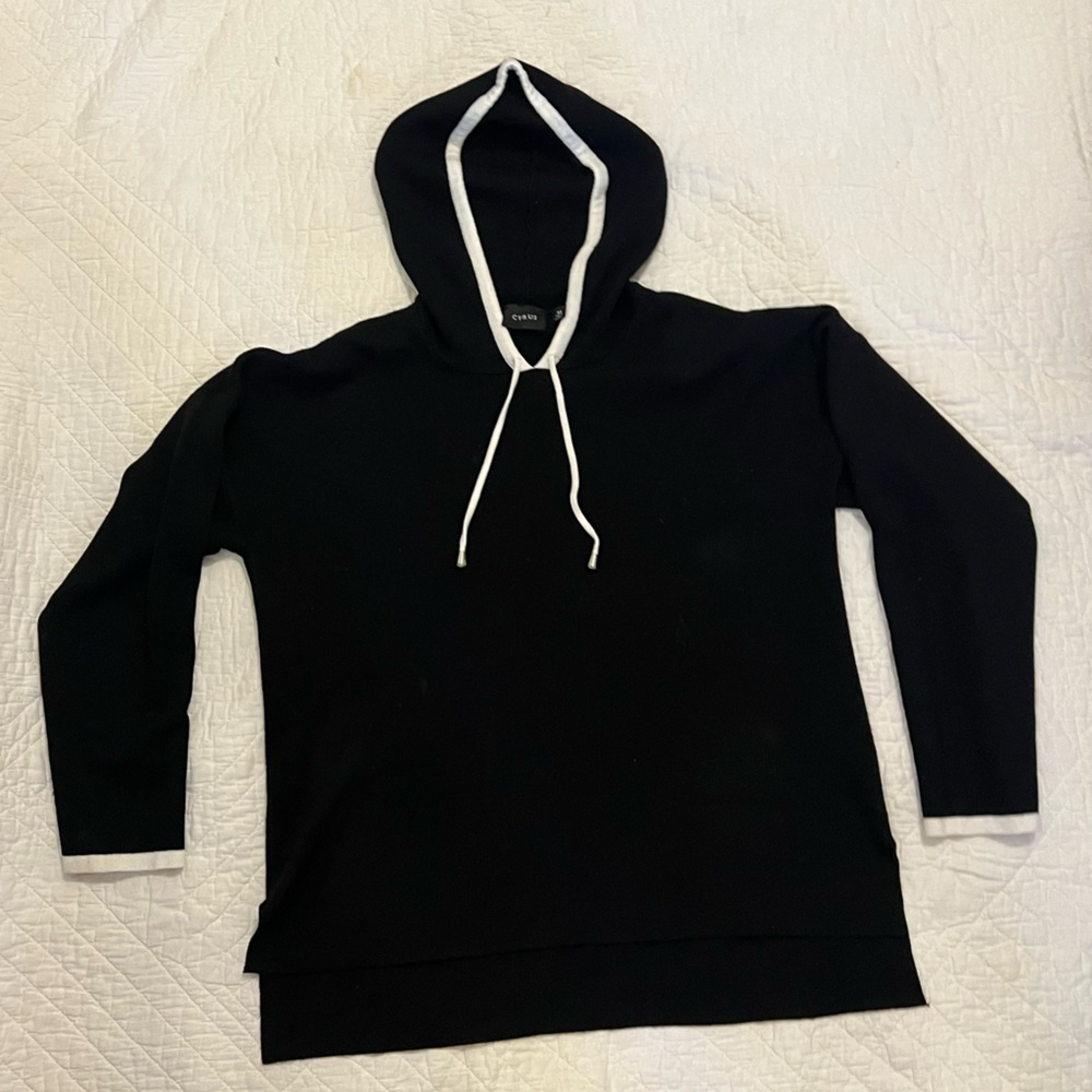 Cyrus Black and White Hoodie Sweater